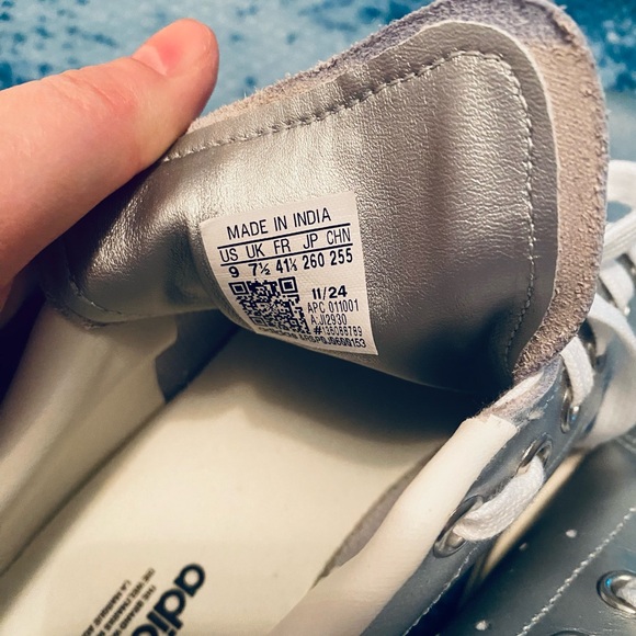 New Adidas Silver Tennis Shoes - Picture 7 of 7